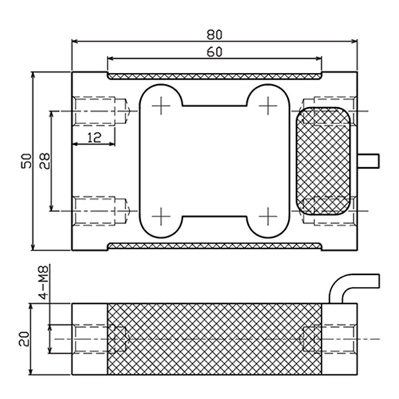 LC8020 Aluminum Single Point Load Cell