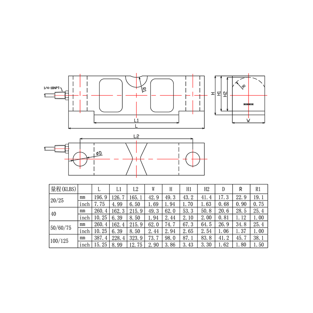 DSC Double-Ended Shear Beam Load Cells for Tank Weighing Systems