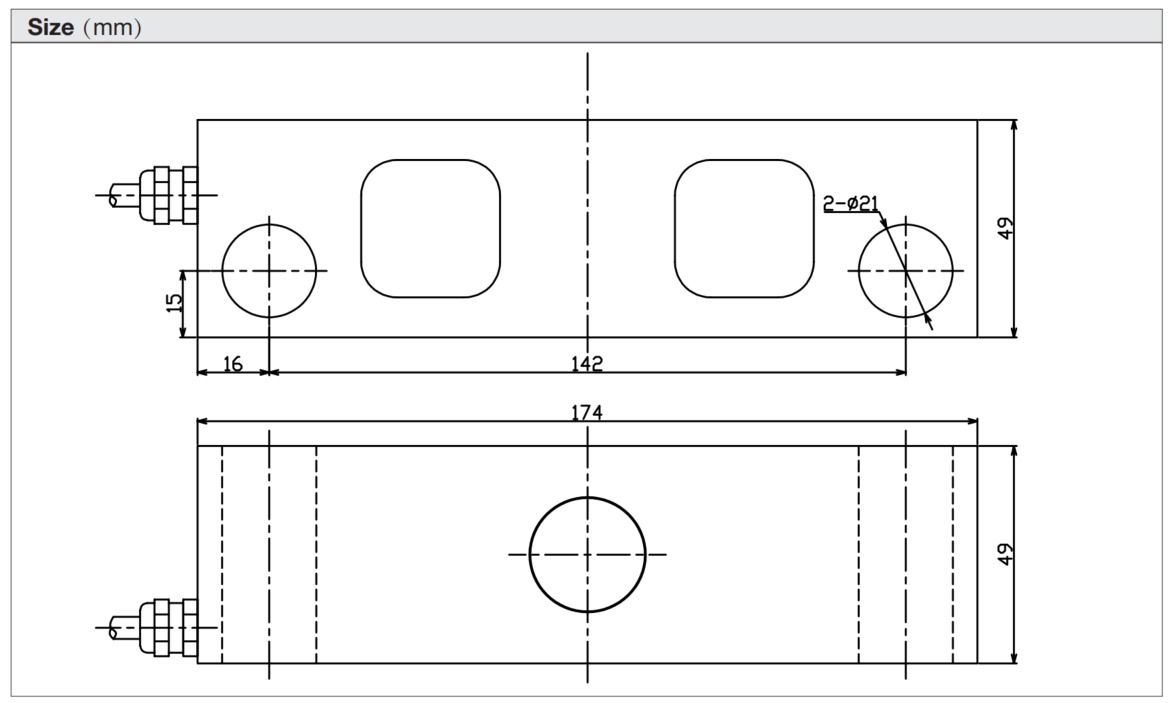DSB Double-Ended Shear Beam Load Cell for Truck, Railway, and Hopper Scales