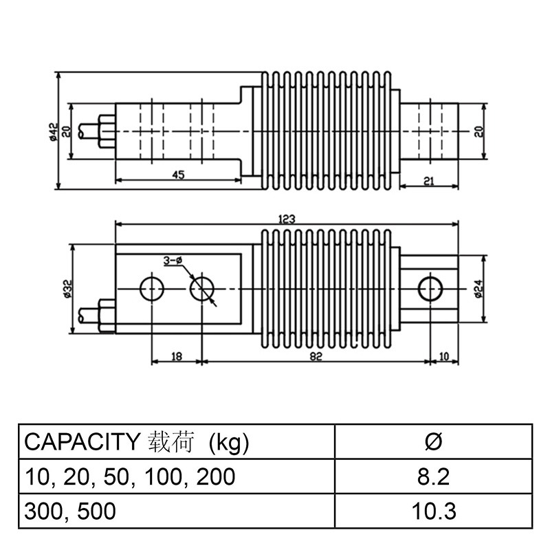 HBB Stainless Steel Bellows Load Cell with Welded Seal