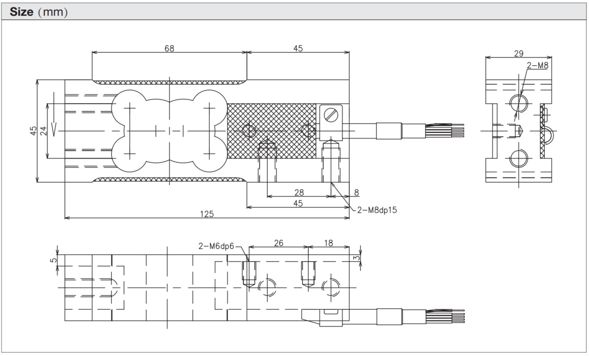 LC1245 Aluminum Alloy Single Point Load Cell for Platform Scales