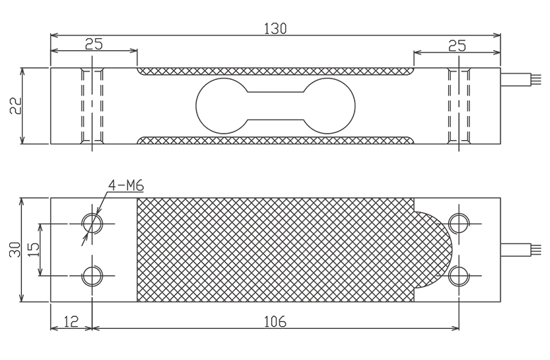 Features 1. Capacities : 3kg to 50kg 2. High comprehensive precision, high stability 3. Compact structure, easy to install 4. Small size with low profile 5. Anodized Aluminum Alloy 6. The four deviations has been adjusted 7. Recommended Platform size: 300mm*300mm 8. Digital load cell LC133001 Applications 1. Electronic Scales, Counting Scales 2. Packaging Scales, Postal Scales 3. Unmanned retail cabinet 4. Industries of Foods, Pharmaceuticals, industrial process weighing and control Product Description LC1330 is a high-precision low-range single point load cell, 3kg to 50kg, made of aluminum alloy, surface anodized, simple structure, easy to install, good bending and torsion resistance, protection level is IP65, can be applied in many in a complex environment. The four-corner deviation has been adjusted, and the recommended table size is 300mm*300mm. It is mainly suitable for weighing systems such as postage scales, packaging scales, and small platform scales. It is also one of the ideal sensors for the unmanned retail industry. Dimensions