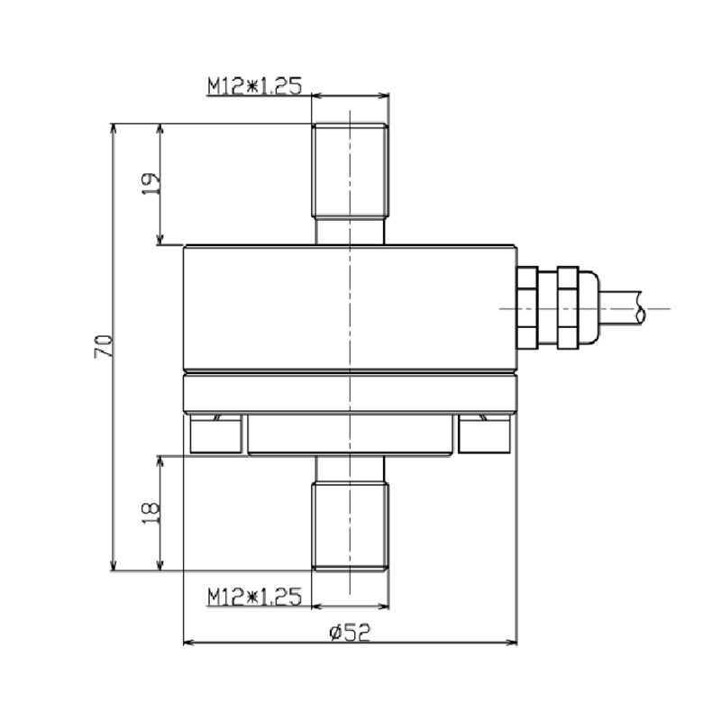 LCD810 Stainless Steel Low-Profile Static Disk Force Sensor Load Cell