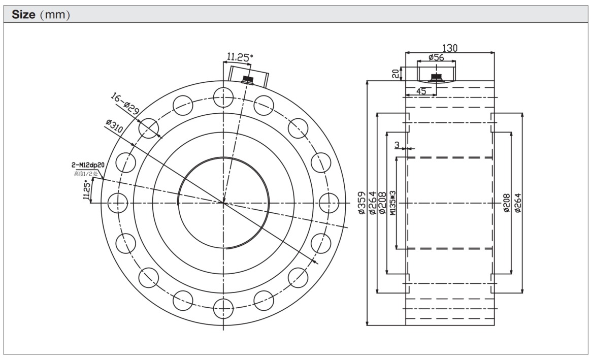 LCF550 Pancake Load Cell for Tension & Compression Test Applications
