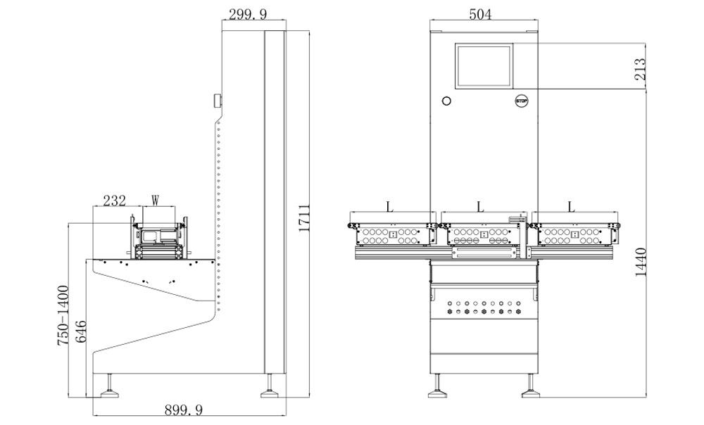 LRH Food and Drug Industry High Precision Checkweigher
