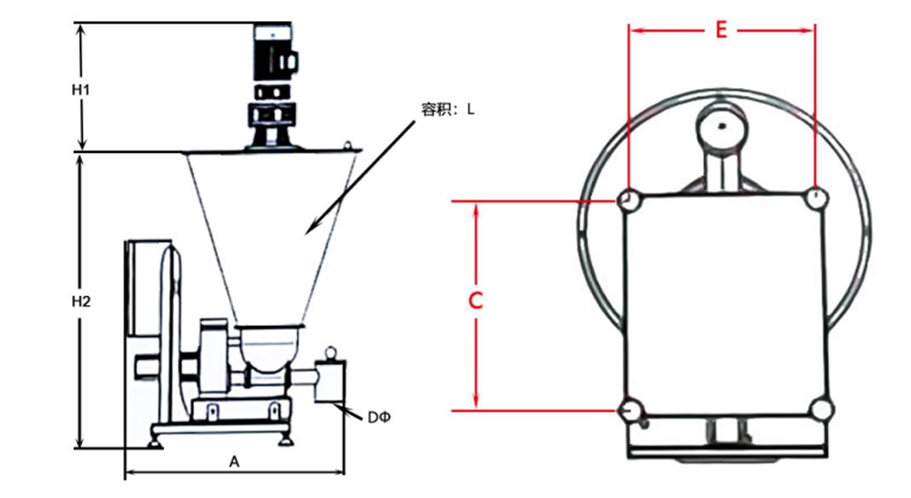 LSC Powder Granule Loss-In-Weight Scale Feeder