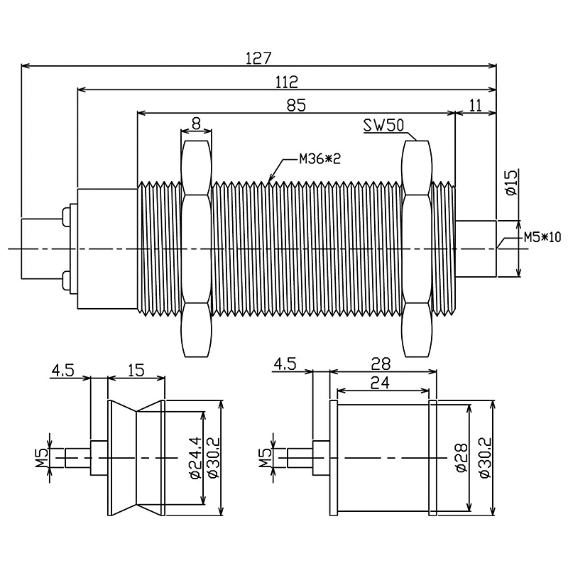 LT Wire Tension Sensor for Food, Pharmaceutical and Process Weighing