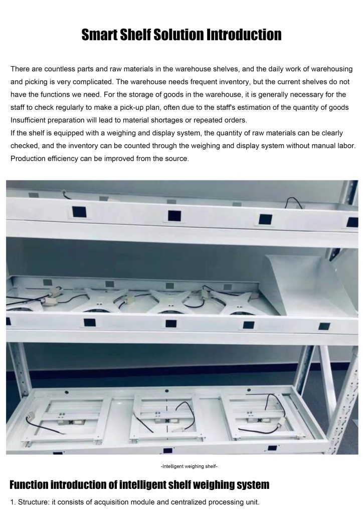 MTS Intelligent Shelf Weighing Solution