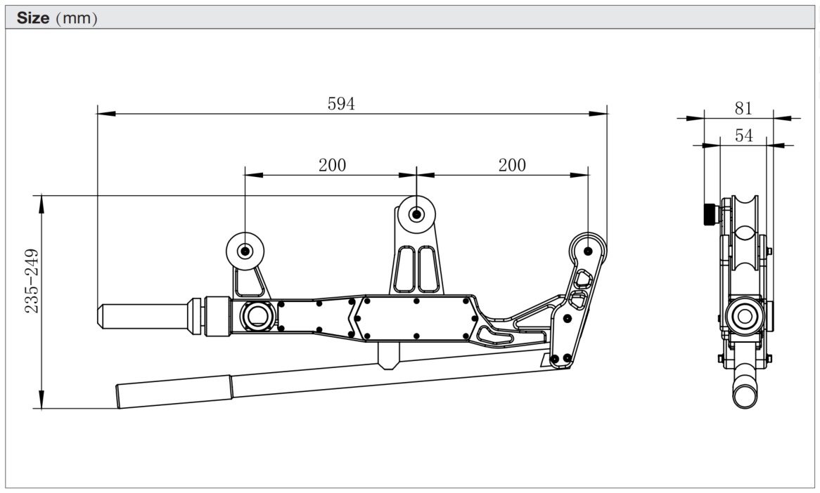 OLT Tension Load Cell for Wire Ropes on Towers, Bridges, and Ships