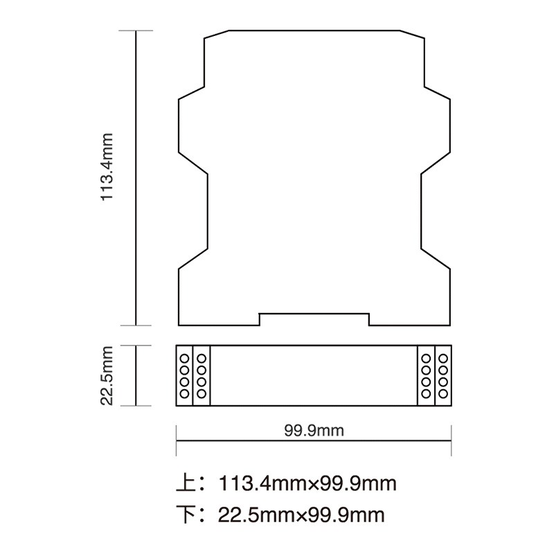 TM30 DIN Rail Mount Single-Channel Analog Transmitter for Load Cell Sensors