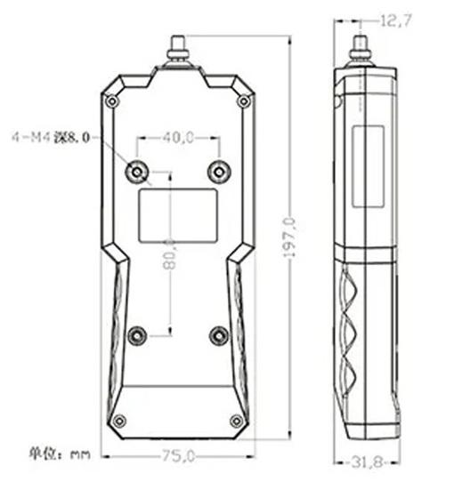 TX-II Push-Pull Force Tester Handheld Weighing Dynamometer High-Precision Curve Recorder