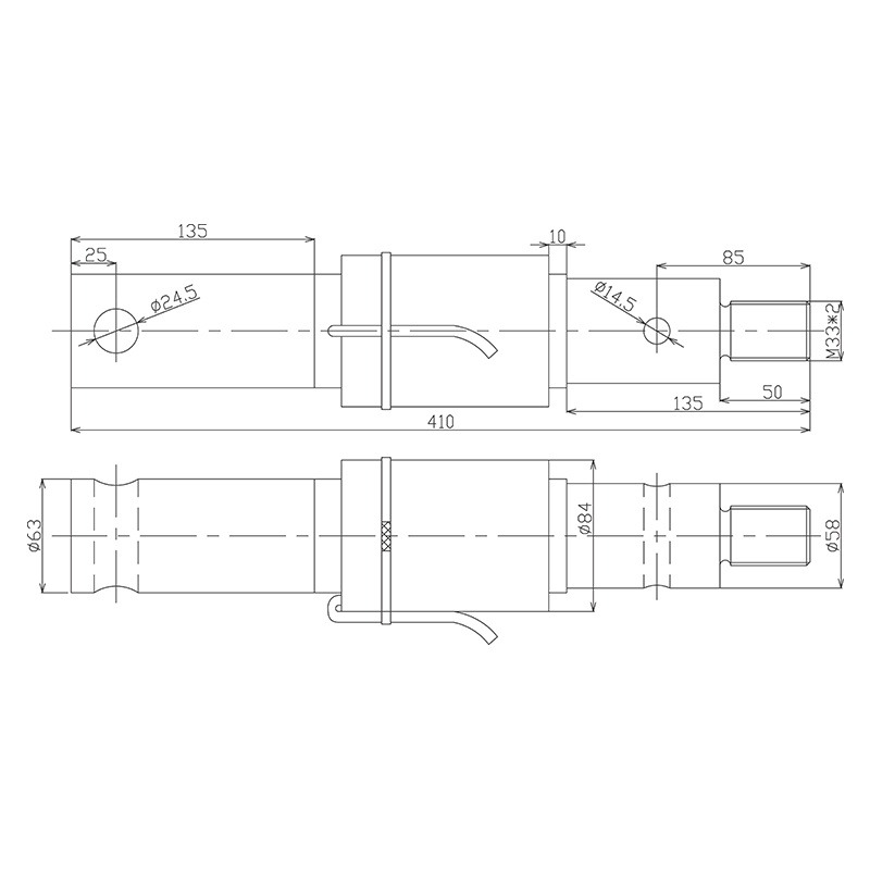 WB Traction-Type Load Cell for TMR Fodder Mixer Feed Processing Wagon Machine
