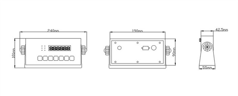 XK315A1GB-8 Stainless Steel Small Weighing Display Instrument 